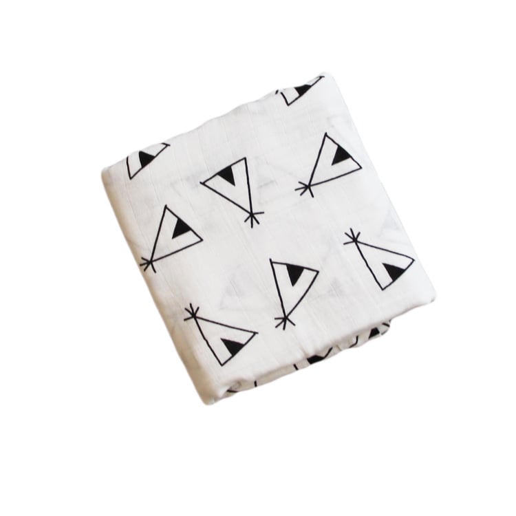 Bamboo Muslin Swaddle Blanket — Neutral Tones