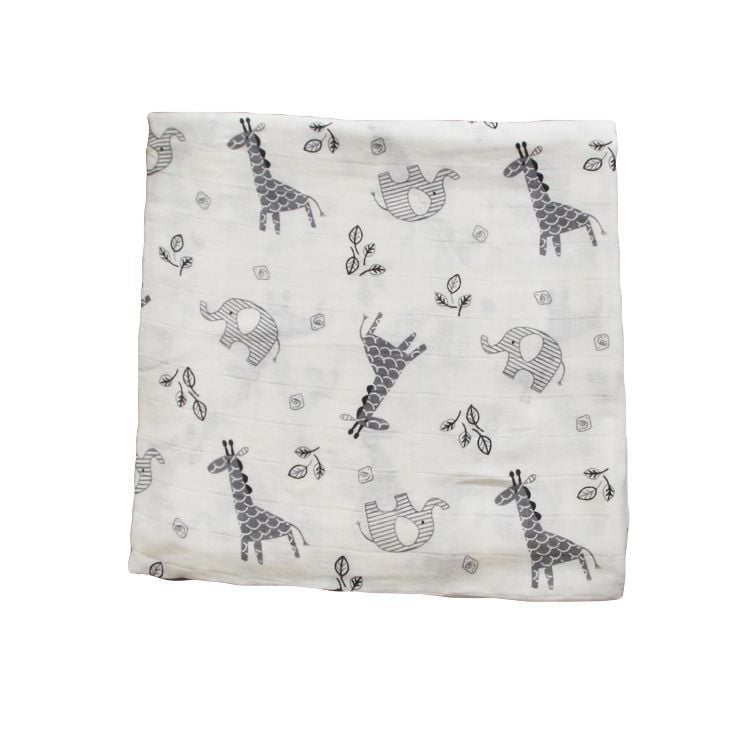 Bamboo Muslin Swaddle Blanket — Neutral Tones