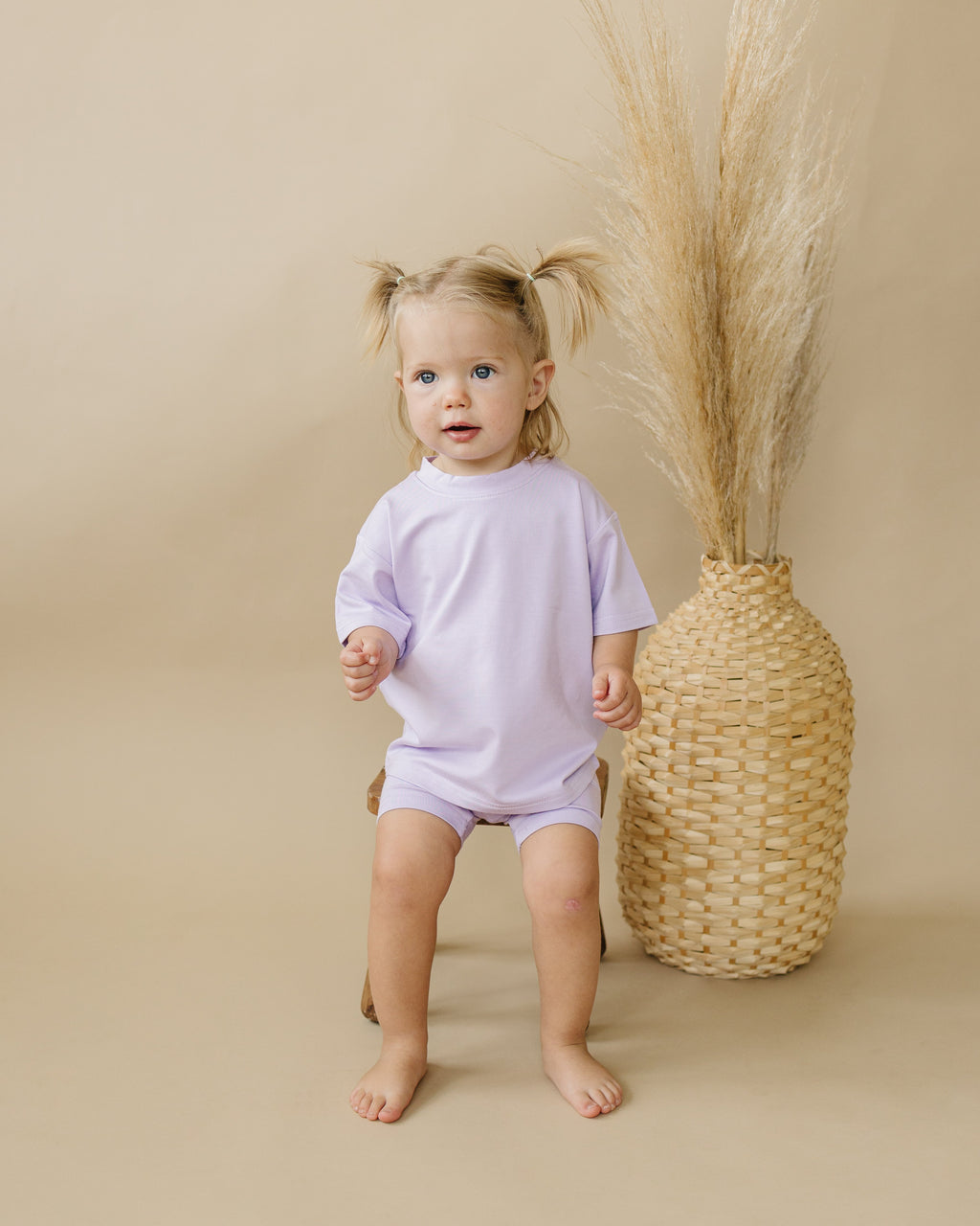 Bamboo Tee & Bike Shorts — Sold as Separates