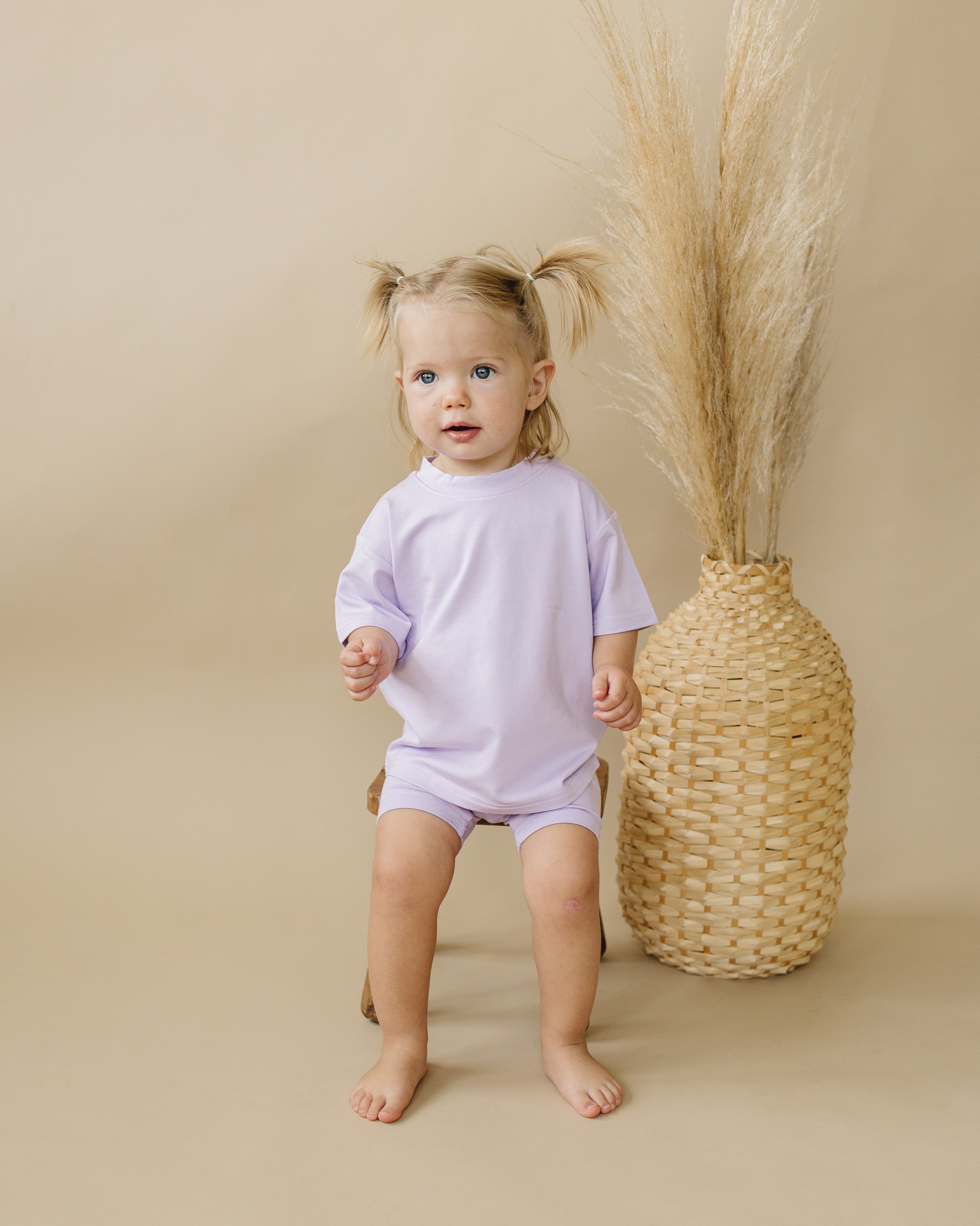 Bamboo Tee & Bike Shorts — Sold as Separates