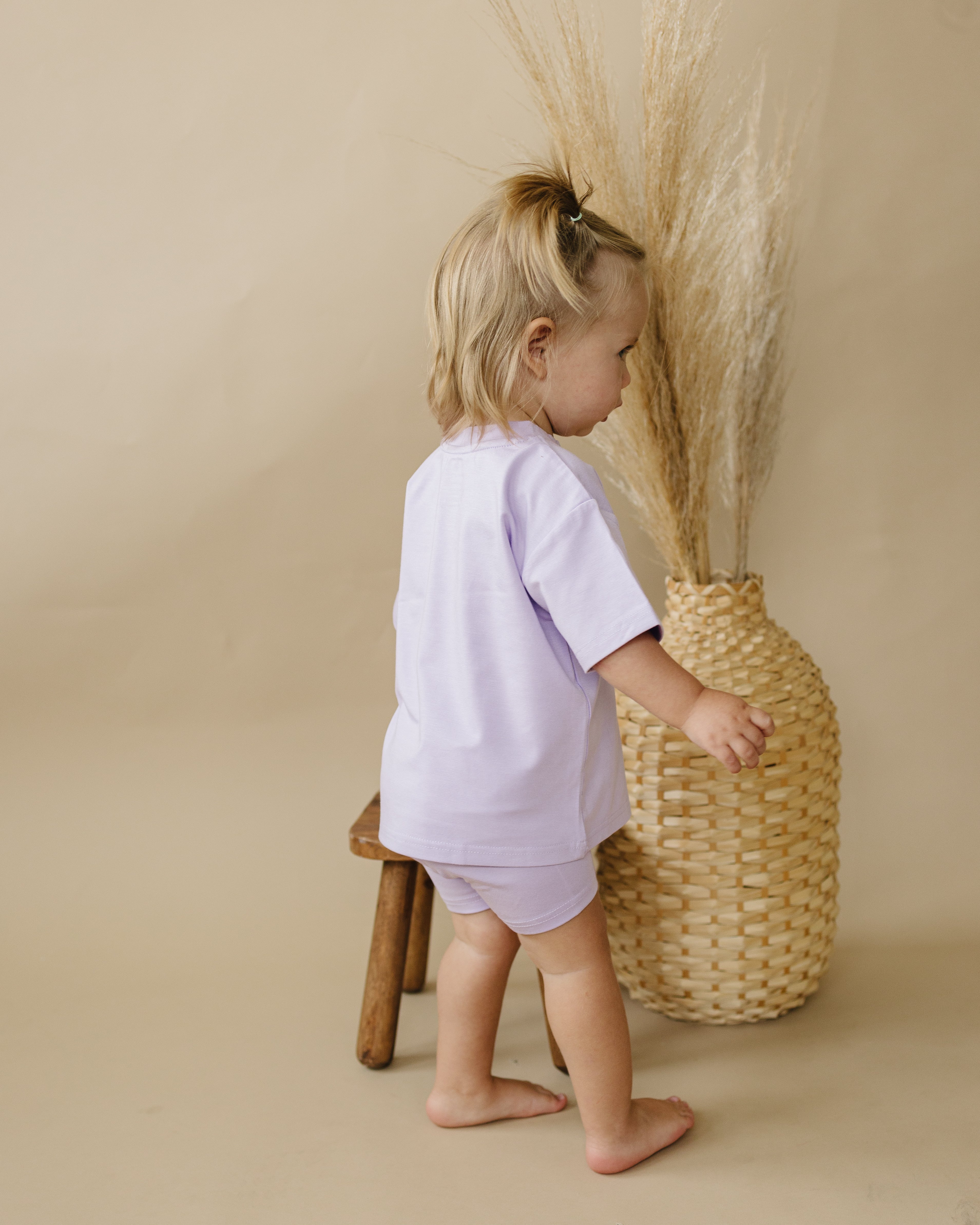 Bamboo Tee & Bike Shorts — Sold as Separates