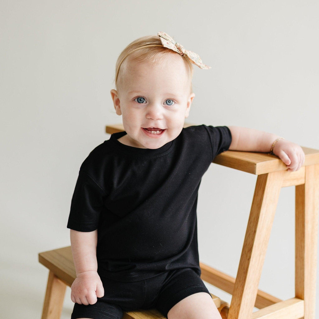 Bamboo Tee & Bike Shorts — Sold as Separates