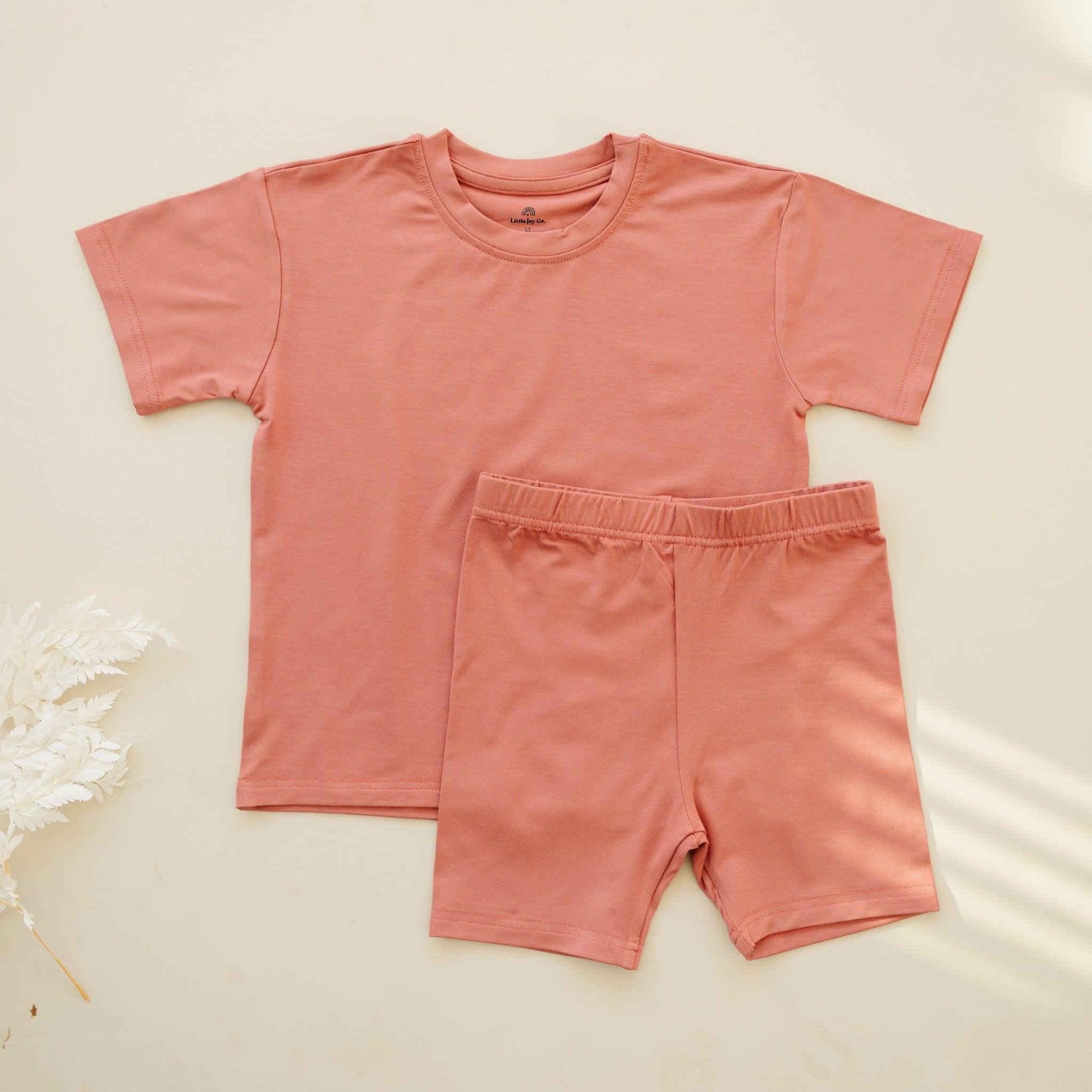 Bamboo Tee & Bike Shorts — Sold as Separates