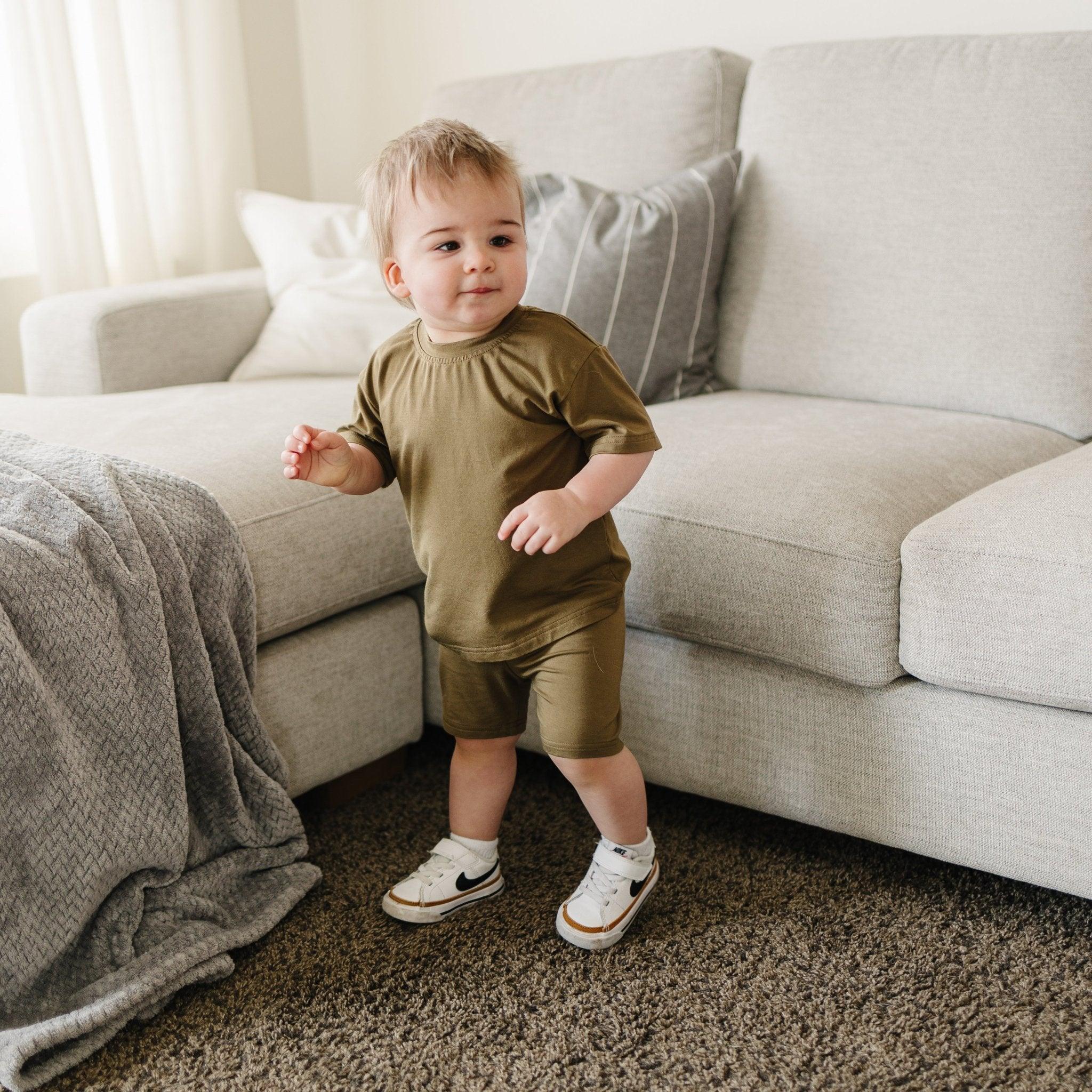 Bamboo Tee & Bike Shorts — Sold as Separates