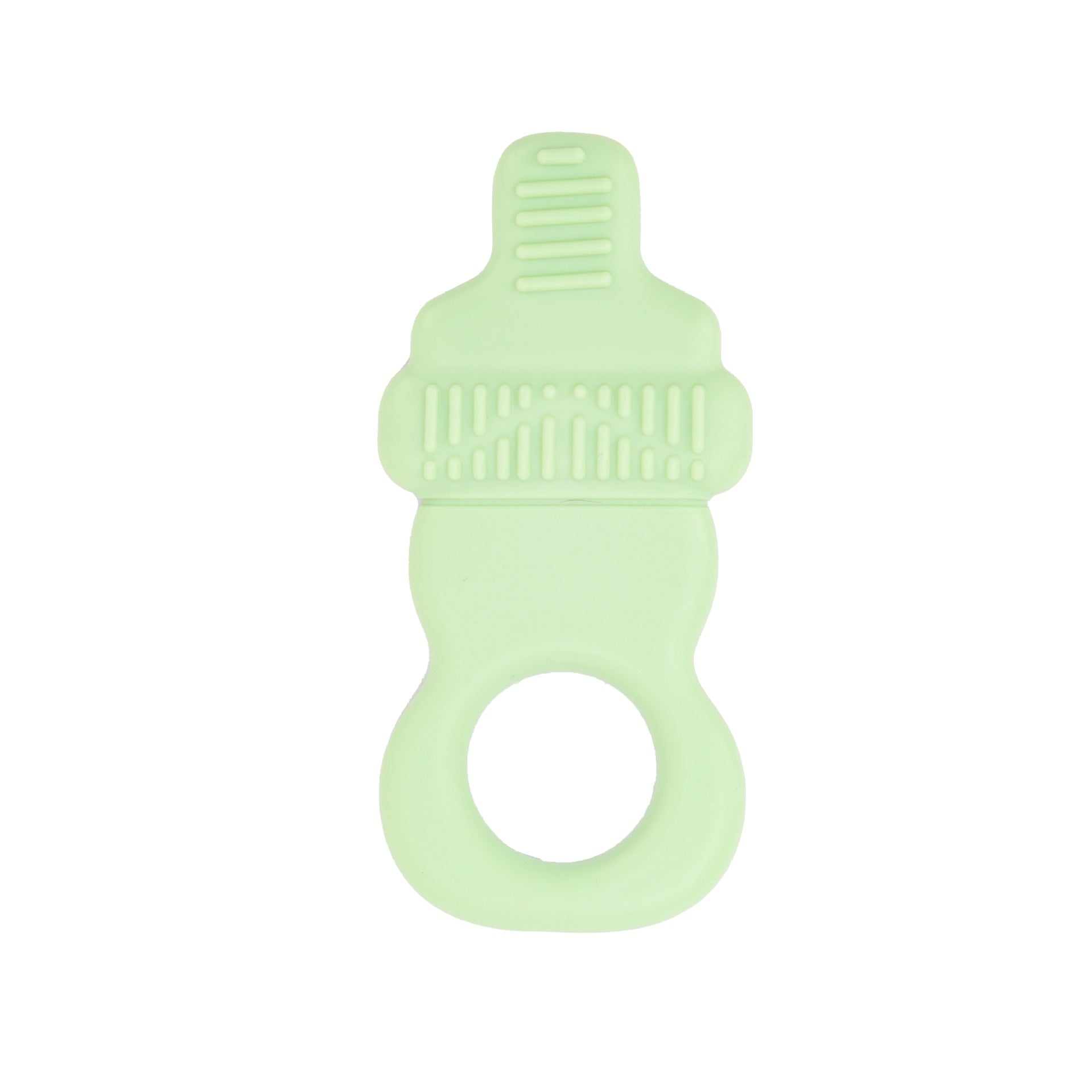 Food-Grade Silicone Teether — Grape & Bottle Shapes