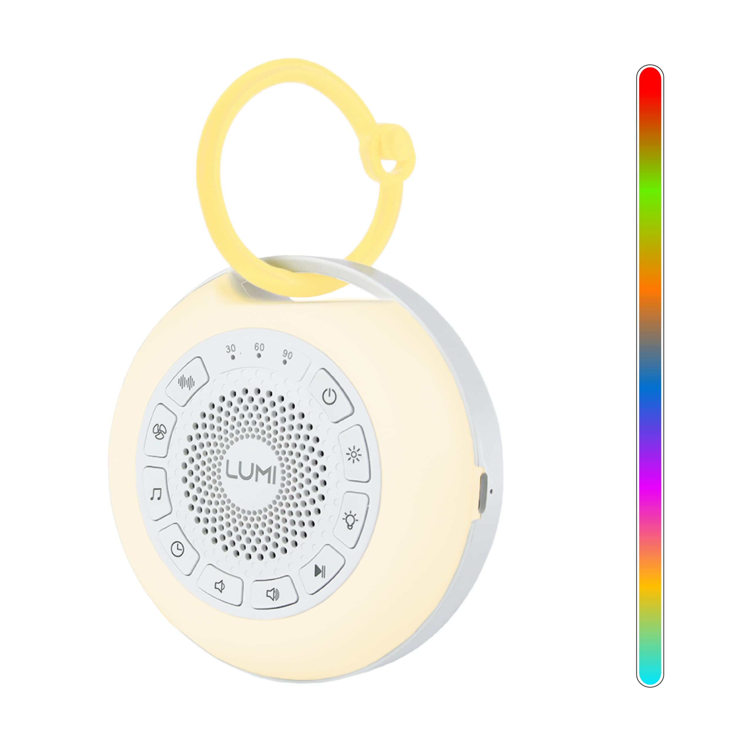 Portable White Noise Machine & Night Light — 26 Sounds, 55hr Battery